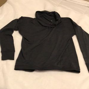 Drawstring cowl neck sweater large